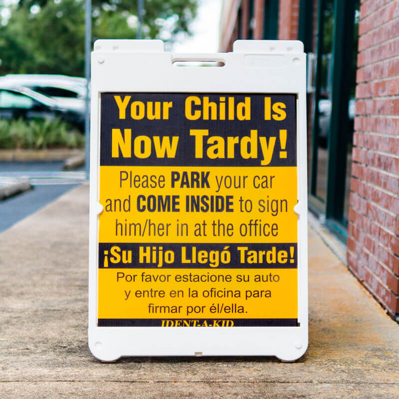 Large Tardy Sign